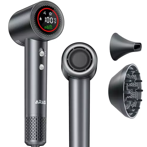 Asciugacapelli Professionale agli Ioni Negativi con Motore Brushless ad Alta Velocità