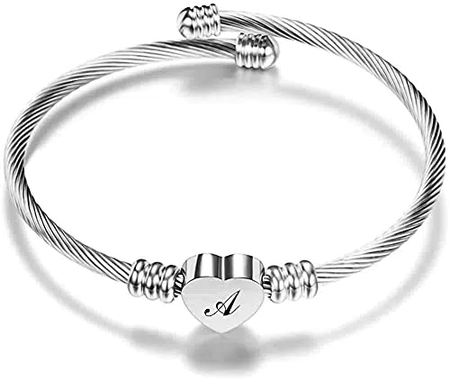 Aurstore Bracciale a cavo regolabile in acciaio inossidabile 316L personalizzabile