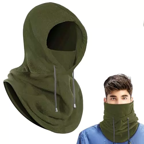 AURUZA Passamontagna Militare Unisex in Pile Termico per Moto e Sci