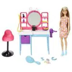 Barbie Salone di Bellezza - Playset con Bambola e Accessori per Capelli
