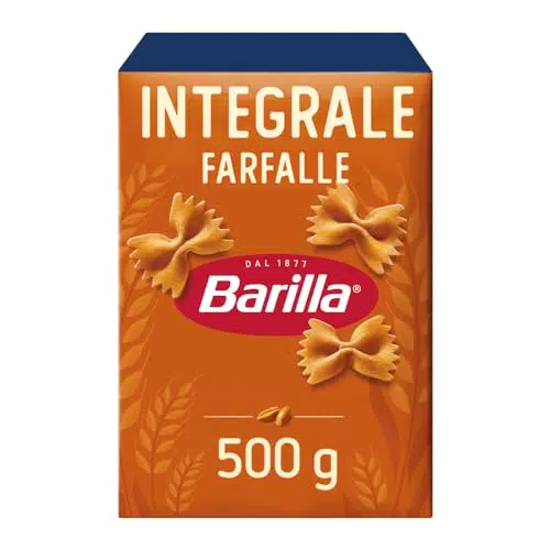 Barilla Farfalle Integrali - Pasta di Grano Duro per Pasti Sani e Gustosi
