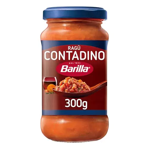 Barilla Sugo Ragù Contadino Salsa Pronta al Pomodoro con Vino Rosso