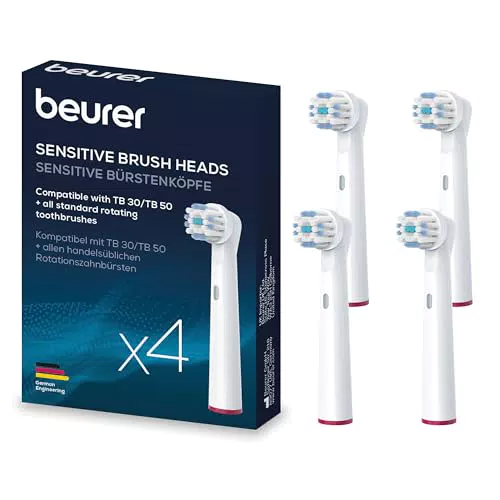 Beurer Testine Sensitive Compatibili per Spazzolini Rotanti TB 30 e TB 50