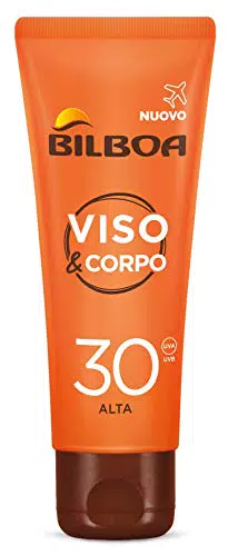 Bilboa Crema Viso e Corpo SPF 30 per Abbronzatura Intensa e Anti-Invecchiamento