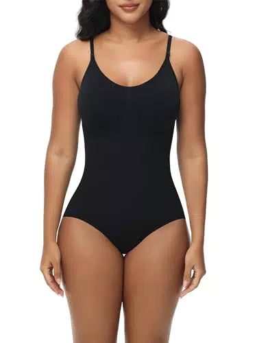 Shapewear Donna: Body Contenitivo Modellante Traspirante con Tracolla Regolabile
