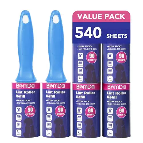 BomDa Rullo Stick Mega Value Extra Appiccicoso per Rimozione Peli di Animali