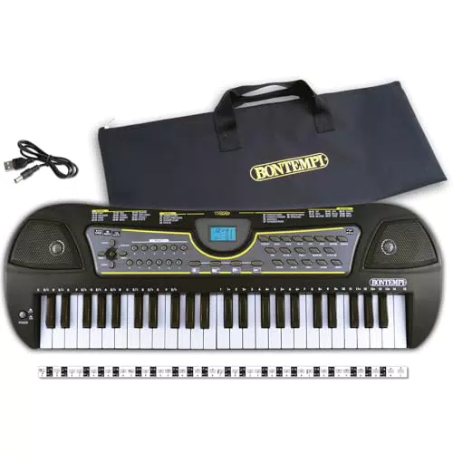 Bontempi MelodyTouch - Tastiera Digitale a 49 Tasti con Accessori Completi