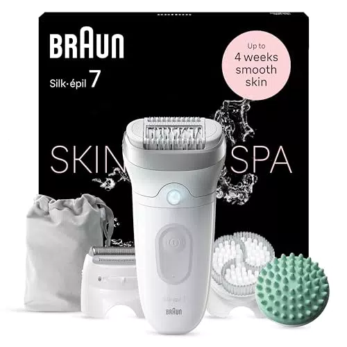 Braun Silk-épil 7 SkinSpa - Epilatore Elettrico Wet & Dry per Donna