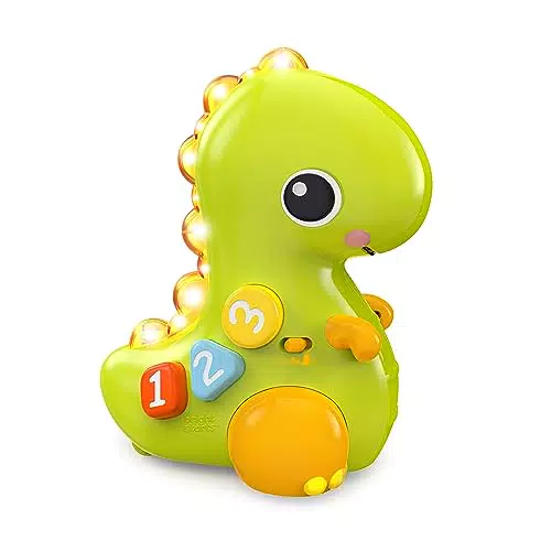 Bright Starts Dino Gattona e Conta - Giocattolo Interattivo per Neonati