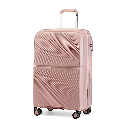 British Traveller Valigia Rigida Trolley Bagaglio a Mano 55cm con Lucchetto TSA