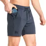BROKIG Pantaloncini Sportivi Leggeri da Uomo Slim Fit con Tasche per Palestra