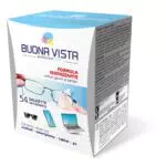 Buona Vista Salviette per Pulizia Occhiali con Formula Igienizzante Antigraffio