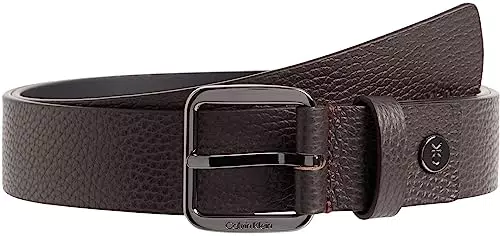 Calvin Klein Cintura Uomo Concise in Pelle 3.5 cm