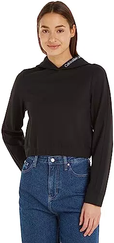 Calvin Klein Jeans Milano Felpa con Cappuccio L/S Top in Maglia