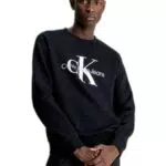 Calvin Klein Jeans Felpa Uomo Core Monogram - Nero