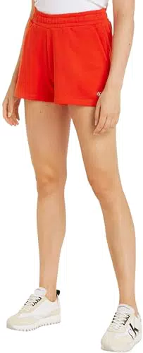 Calvin Klein Jeans Pantaloncini Donna Badge Shorts in Felpa di Cotone