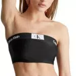 Calvin Klein Top Bikini Donna Longline Bandeau Senza Spalline
