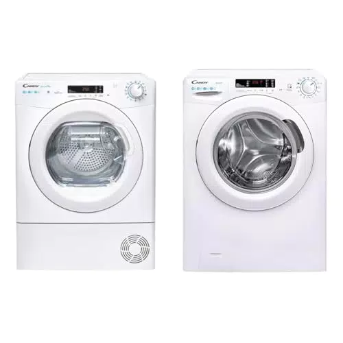 Candy Smart Pro Asciugatrice CSOE H10A2DE-S e Lavatrice CS 14102DE/1-S 1400 Giri