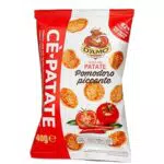 D'AMO Snack Croccante di Patate al Pomodoro Piccante Non Fritte