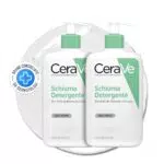 CeraVe Schiuma Detergente Seboregolatrice per Viso e Corpo con Niacinamide