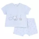 Chicco Completo Neonata con T-shirt e Pantaloncini Corti in Cotone Lavabile