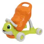 Chicco Walk & Ride Turtle Eco+: Girello e Cavalcabile 2-in-1 per Bambini 9-36 Mesi