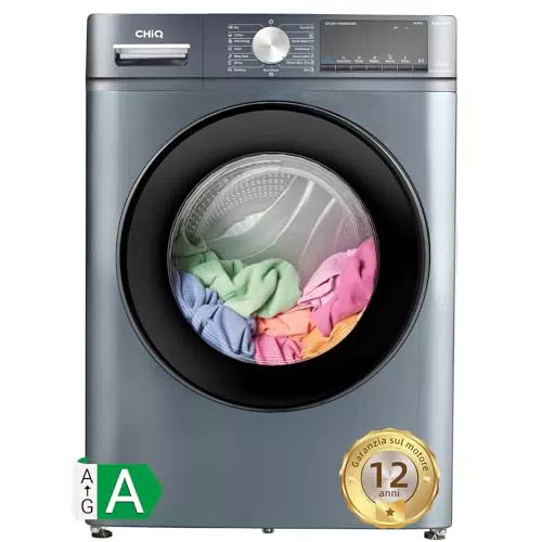 CHiQ CFL80-14586IM3XA - Lavatrice a carica frontale 8kg con motore inverter 1400 giri