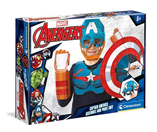 Clementoni Captain America Maschera Gioco Creativo per Bambini 5 Anni+