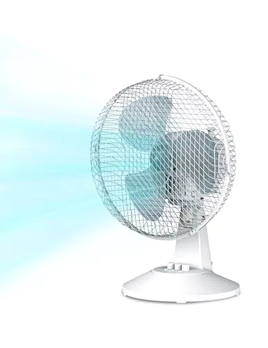 Comfee CFT23PW00A2 Ventilatore da Tavolo Silenzioso con Oscillazione 80°