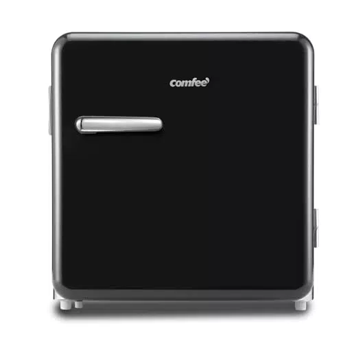 Comfee RCD50DK2RT Frigorifero Mini Tavolo Design Retrò Silenzioso per Casa e Ufficio