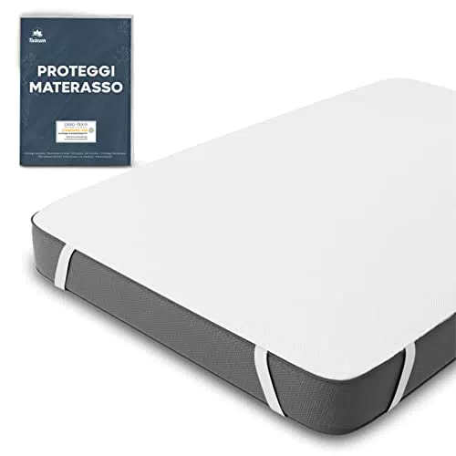 Twinzen Coprimaterasso Impermeabile Certificato Oeko TEX in Cotone Traspirante