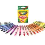 Crayola Pastelli a Cera con Temperino, Ideali per Scuola e Tempo Libero