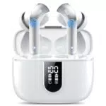 Cuffie Bluetooth 5.3 HiFi con Cancellazione Rumore e Display LED, IP7 Impermeabili
