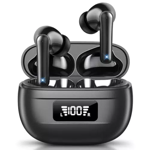 Cuffie Bluetooth 5.3 In Ear Stereo con Cancellazione Rumore e Microfoni ENC