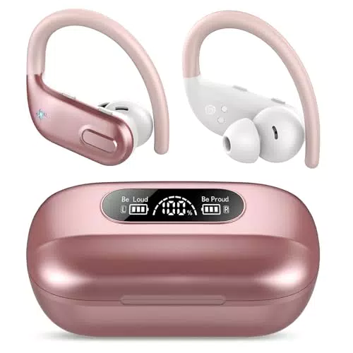 Cuffie Bluetooth Sport 5.3 con Chiamata ENC HD e Basso Profondo, IP7 Impermeabili