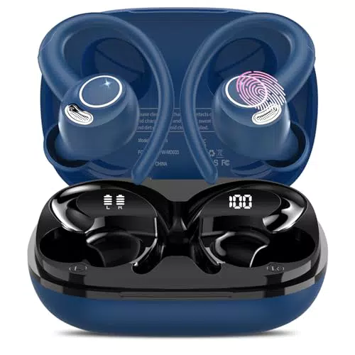 Cuffie Bluetooth Sport, Auricolari Bluetooth 5.3 con Mic Stereo