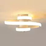 Dorlink Plafoniera LED Soffitto Spirale 22W 1980LM Lampadario Moderno