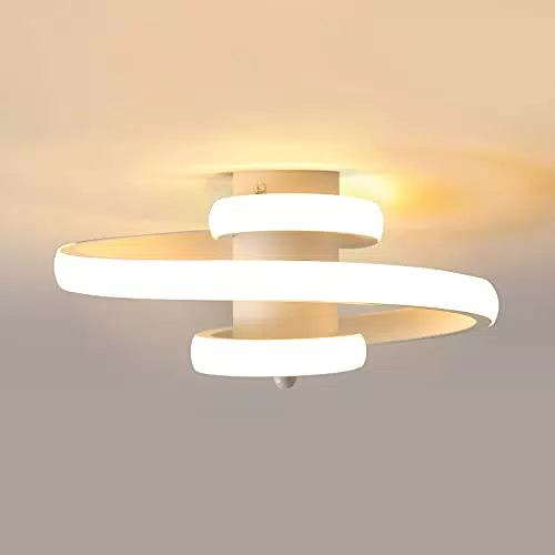 Dorlink Plafoniera LED Soffitto Spirale 22W 1980LM Lampadario Moderno