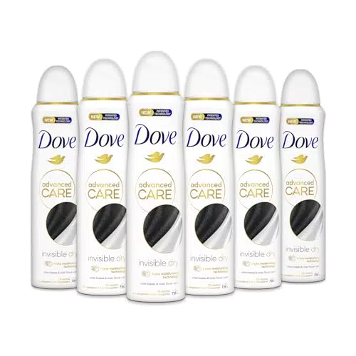 Dove Deodorante Spray Advanced Care Invisible Dry - Formula Idratante e Anti-macchia