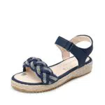 DREAM PAIRS Sandali alla Moda per Ragazze Espadrillas Comode con Punta Aperta