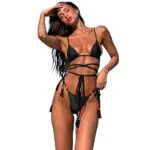 Ducomi Emy Costume da Bagno Donna - Bikini Push Up con Brasiliana Sgambata