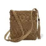 DUGEHO Borsa a Tracolla in Paglia per Donna - Stile Vintage per Estate e Viaggi