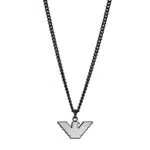 Emporio Armani Collana da Uomo in Argento e Acciaio Inossidabile EGS2994040