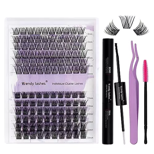 ZW07+C02 Kit Estensioni Ciglia Ciuffetti D Curl 0.07mm Cluster Lashes