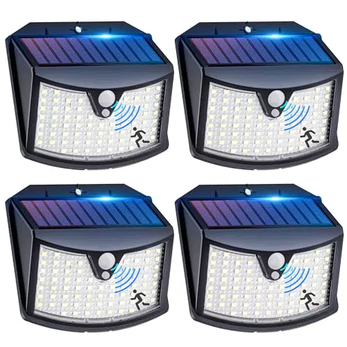 Faretto LED Solare da Esterno con Sensore di Movimento, Impermeabile IP65