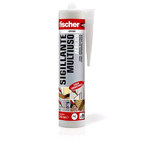 Fischer Sigillante Multiuso Acrilico Ideale per Muri, Legno e Cartongesso