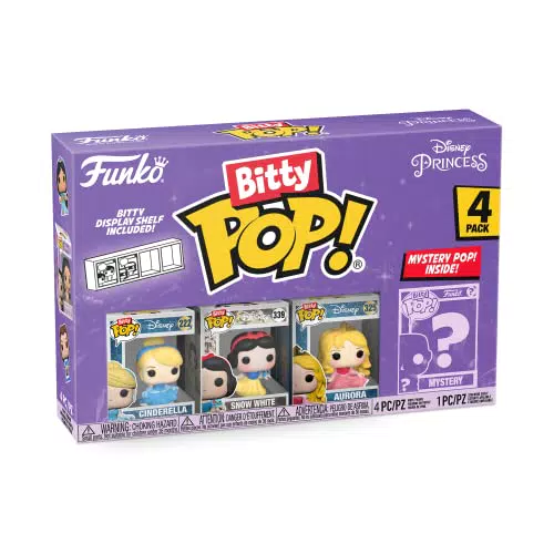 Funko Bitty Pop Mini Figure Disney Princess Cinderella, Snow White, Aurora