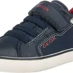 Geox J Gisli Boy A, Sneakers Bambini e ragazzi, Blu/Rosso