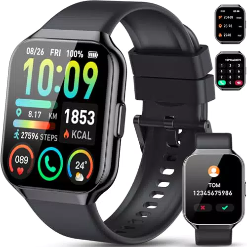 Gerafame Smartwatch Fitness Impermeabile IP68 con Risposta Chiamate e Cardiofrequenzimetro