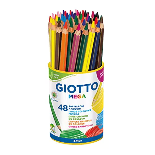 Giotto Mega Maxi Pastelloni Colorati Barattolo - Modello 518100